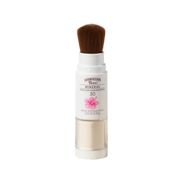 Hawaiian Tropic Mineral Powder Sunscreen Brush SPF 30 | Winter Vacation Essentials, Winter Essential...