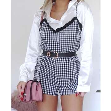 HOTOUCH Silk White Button Up Shirt for Women Work Attire