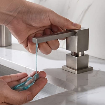 Elegant Brass Sink Soap Dispenser for Top Refilling