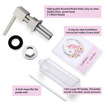 Elegant Brass Sink Soap Dispenser for Top Refilling