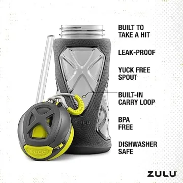 Durable ZULU Torque Kids Water Bottles - Great for School