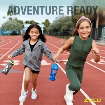 Durable ZULU Torque Kids Water Bottles - Great for School
