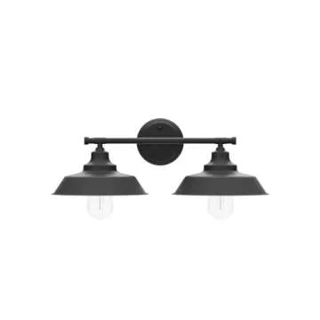GoYeel Matte Black Bathroom Light Fixture - Farmhouse Elegance