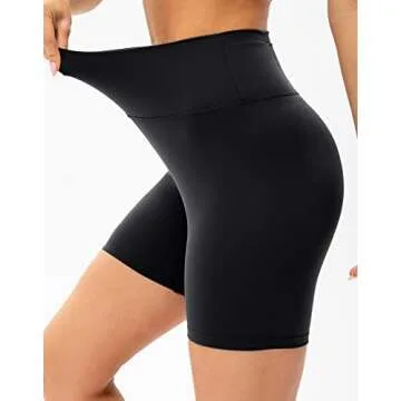 Lavento Women’s All Day Soft Biker Shorts for Workouts