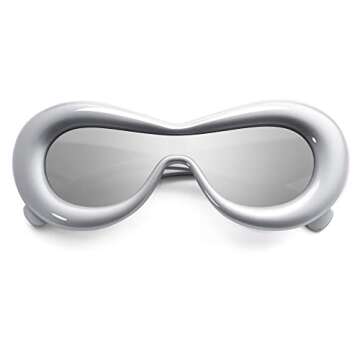 VANLINKER Trendy Oversized Inflated Sunglasses for All