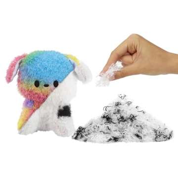 Fluffie Stuffiez Dog Small Collectible Feature Plush, Surprise Reveal Unboxing with Huggable ASMR Fi...