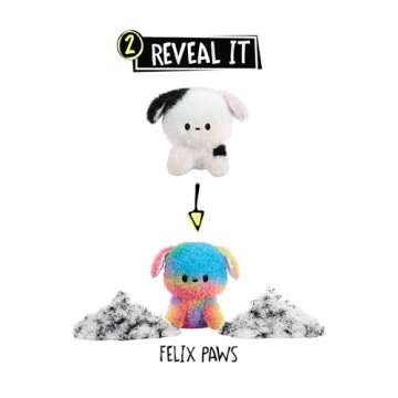 Fluffie Stuffiez Dog Small Collectible Feature Plush, Surprise Reveal Unboxing with Huggable ASMR Fidget DIY Fur Pulling, Ultra Soft Fluff