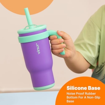 VINUR Kids Insulated Tumbler 17 oz with Straw and Lid
