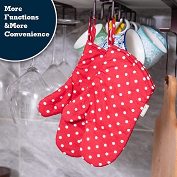 NEOVIVA Kids Oven Mitts Set of 2, Heat Resistant Cotton