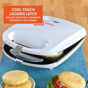 IMUSA USA 4 Slot Arepa Maker with Nonstick Surface