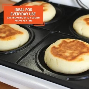 IMUSA USA 4 Slot Arepa Maker with Nonstick Surface