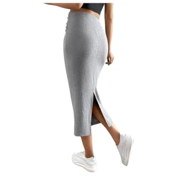 Stylish SHENHE Maternity Skirt with Adjustable Waistband