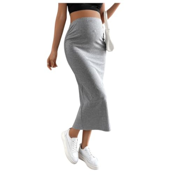 Stylish SHENHE Maternity Skirt with Adjustable Waistband