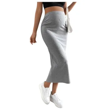 Stylish SHENHE Maternity Skirt with Adjustable Waistband