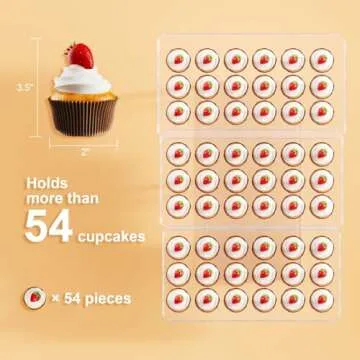 Bakzon Elegant Acrylic Cupcake Display Set for Parties