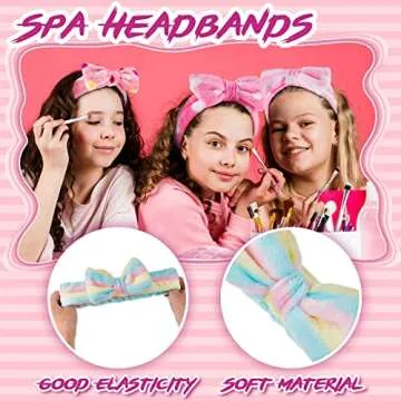 Xuhal 36 Pcs Spa Party Supplies: Robes & Accessories