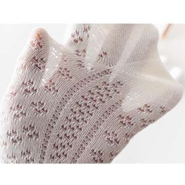 Ashmyova Baby Girls Knee High Mesh Socks Breathable Infants Toddlers Bowknot Dress Socks 5 Colors Bow Size 0-12 Months