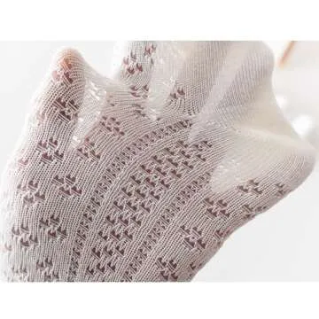 Ashmyova Baby Girls Knee High Mesh Socks Breathable Infants Toddlers Bowknot Dress Socks 5 Colors Bow Size 0-12 Months