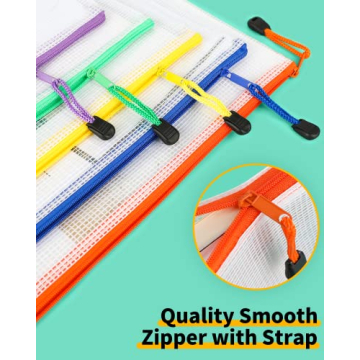 Smarpau 24pcs Mesh Zipper Pouch Set - Versatile Organization