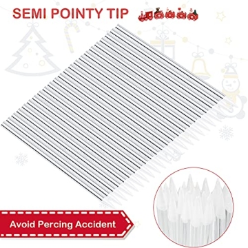 Elegant 72PCS Candy Apple Sticks with Bows and Bags