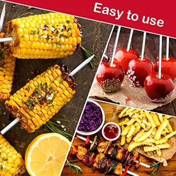 Elegant 72PCS Candy Apple Sticks with Bows and Bags