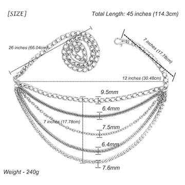 Stylish Women's Multi Link Chain Waist Chain Belt