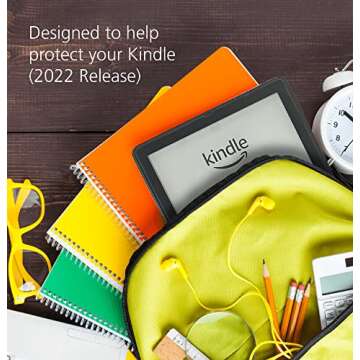 Clear Case and Glass Screen Protector for Kindle 2022