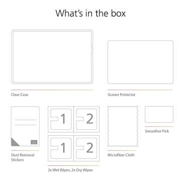 Clear Case and Glass Screen Protector for Kindle 2022