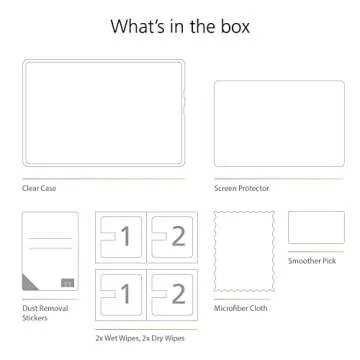 Clear Case and Glass Screen Protector for Kindle 2022