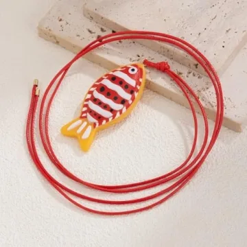 Stylish PINK TOWN Bohemian Fish Necklace for Women