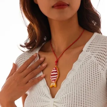 Stylish PINK TOWN Bohemian Fish Necklace for Women