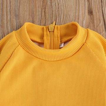 Karuedoo Baby Girls One Piece Ruffled Swimsuit 3-4T