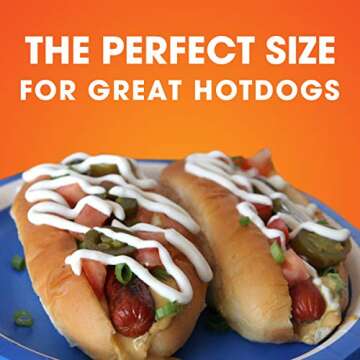 King's Hawaiian Original Hawaiian Sweet Hot Dog Buns 8 Count (Pack of 12)