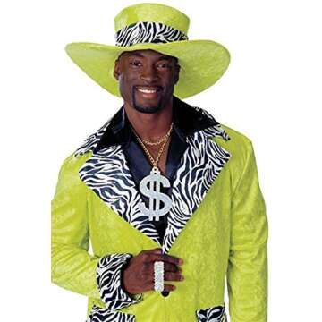 Rubies Old School Dollar Sign Necklace for Costumes