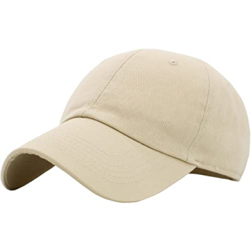 KB-LOW IVO Classic Cotton Dad Hat Adjustable Plain Cap Polo Style Low Profile (Unstructured) (Classi...