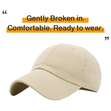 Stylish KBETHOS Dad Hat Adjustable Fashion Cap Ivory