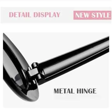 Bold Oval Round Sunglasses Inspired by Kurt Cobain Fashion