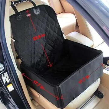 Altatac Dog Car Seat for Small Dogs, Portable Dog Booster Car Seat, Waterproof, Non-Slip, Detachable...