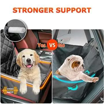 Altatac Dog Car Seat for Small Dogs, Portable Dog Booster Car Seat, Waterproof, Non-Slip, Detachable & Washable Dog Bed for Car, Pet Car Seat with 2 Safety Belts, Black