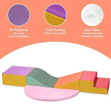 Soft Climb and Crawl Play Set for Toddlers and Kids