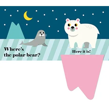 Durable Children's Book Where's the Polar Bear? for Toddlers
