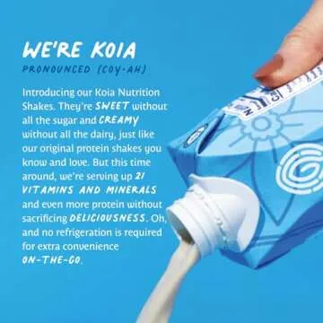 Koia Plant-Based Vanilla Bean Protein Shake, 20g Protein