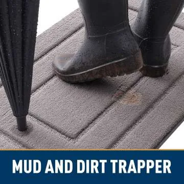 Smiry Dog Mat - Absorbs Moisture & Dirt, 30x20