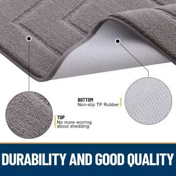 Smiry Dog Mat - Absorbs Moisture & Dirt, 30x20