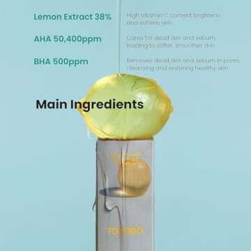 TOCOBO Natural AHA BHA Lemon Toner for Clear Skin
