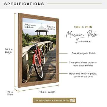 MCS Museum Poster Frame for 16x24 Art Prints