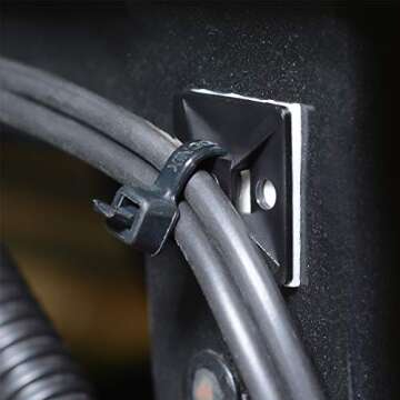 XHF Self Adhesive Cable Zip Tie Mounts Set - 200 pcs