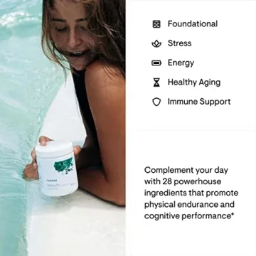 THORNE Daily Greens Plus Comprehensive Greens Powder with Adaptogens