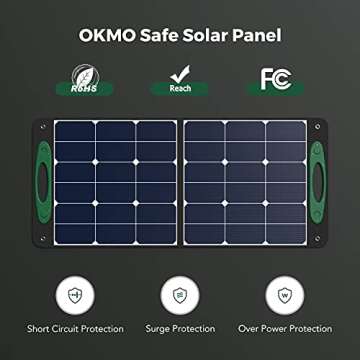 OKMO OS100 Portable Solar Panel for Outdoor Power