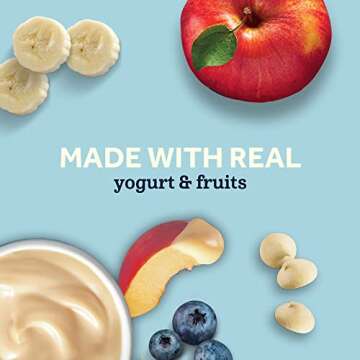 Gerber Yogurt Melts Freeze-Dried Yogurt Snacks, Strawberry/Mixed Berries, 1 oz. Pouch (Pack of 8)